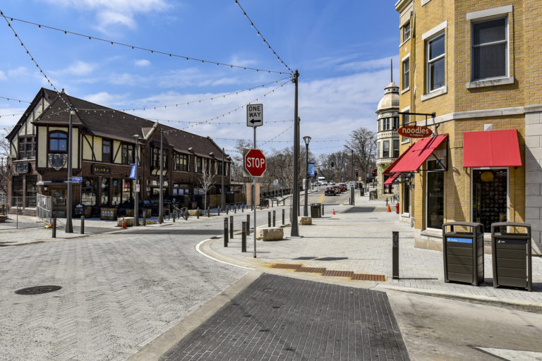 Downtown City of Wauwatosa Pedestrian Amenities - raSmith